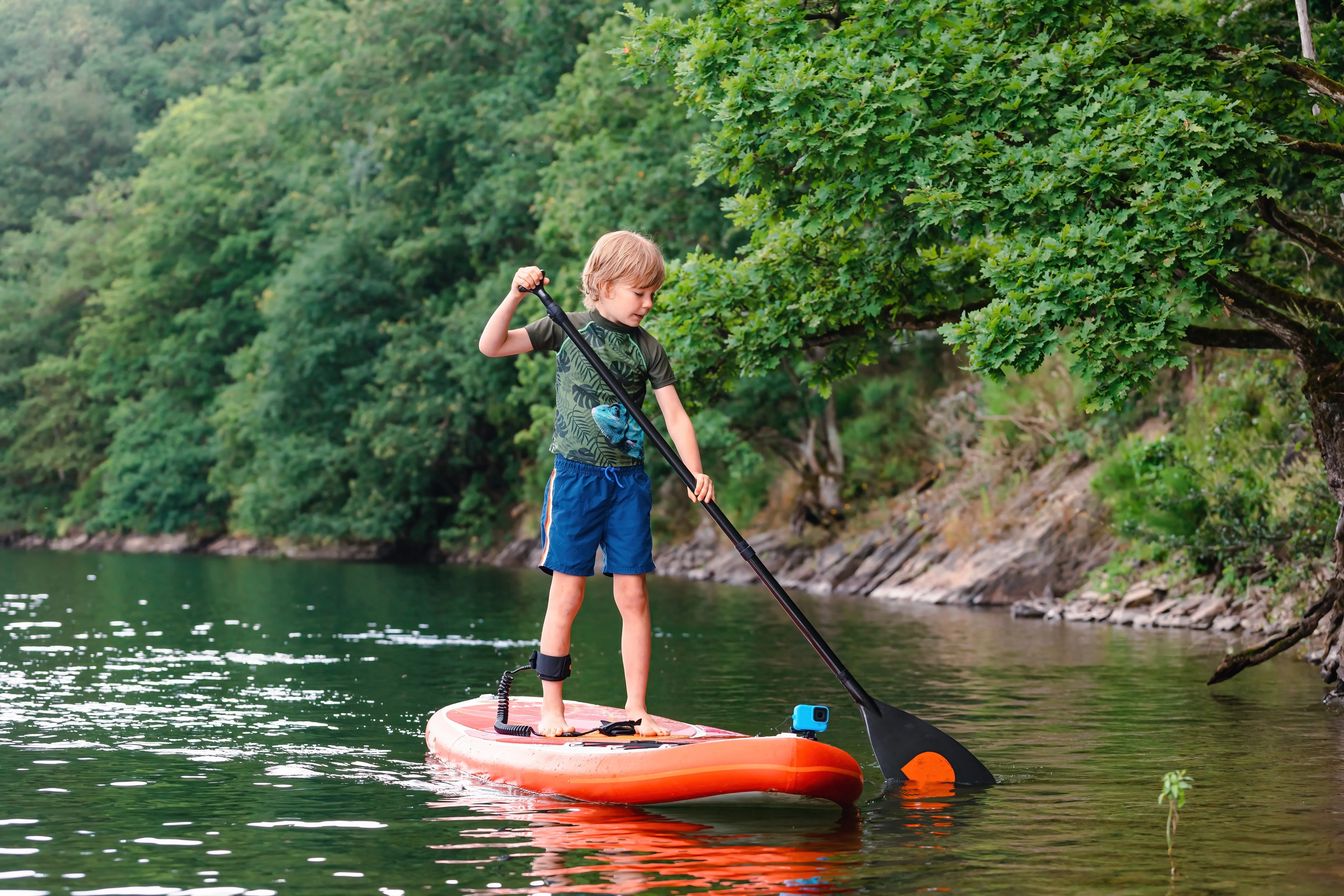 A Boy In Uv Protective Clothing Floats Along The R 2022 03 03 19 17 45 Utc